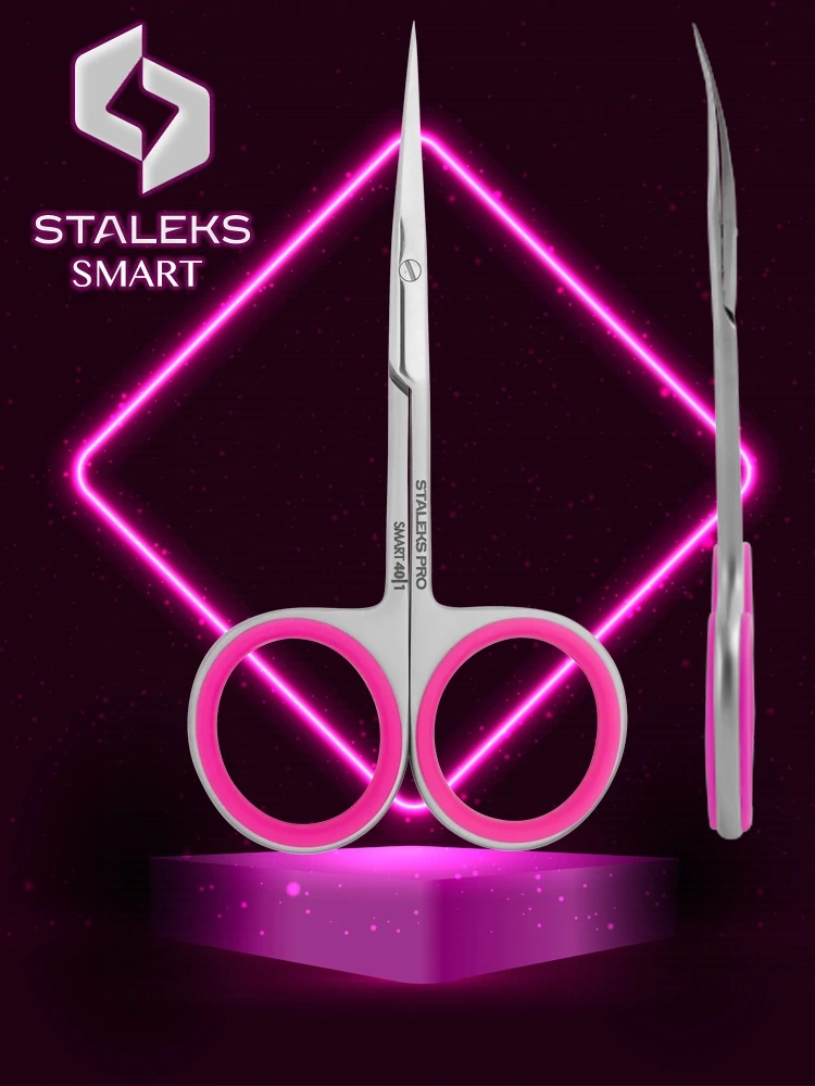 Ciseaux à cuticules Staleks « Smart 40 » de type 3, stérilisables