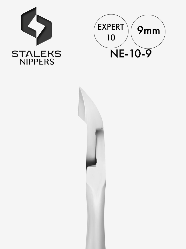 Alicates para cutículas de alta calidad Staleks Expert 10, 9 mm