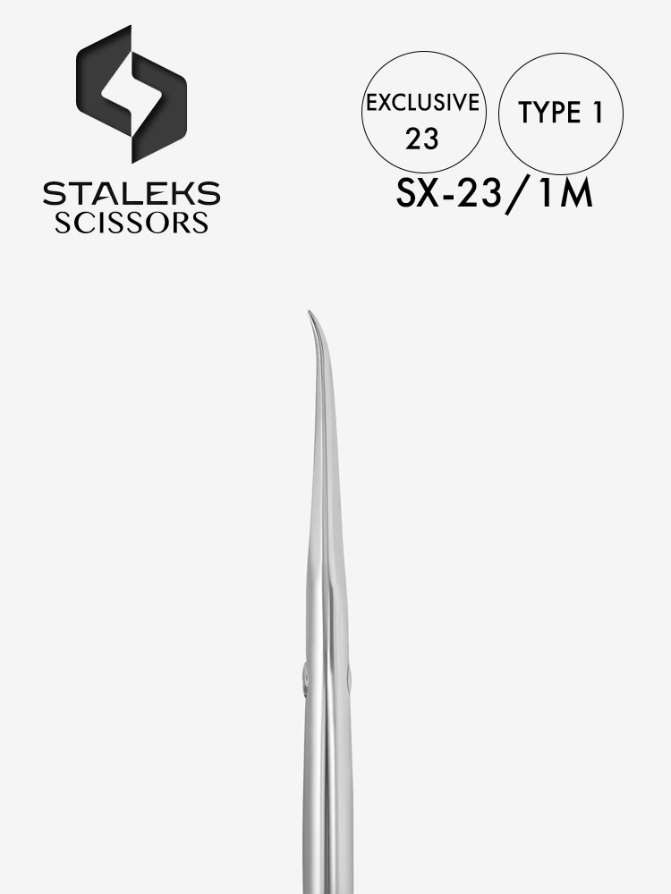 Ciseaux à cuticules Staleks haute qualité, modèle exclusif 23, type 1