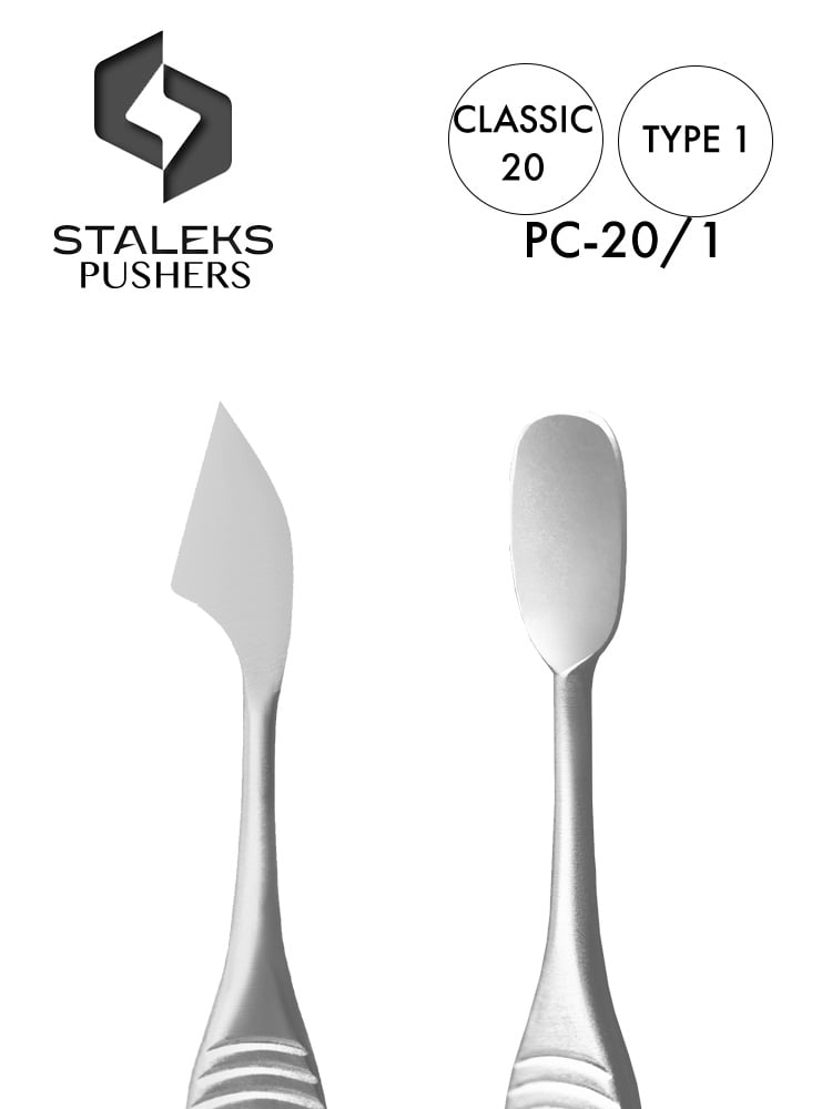 Pousse-cuticules Staleks de haute qualité, modèle Classic 20, type 1