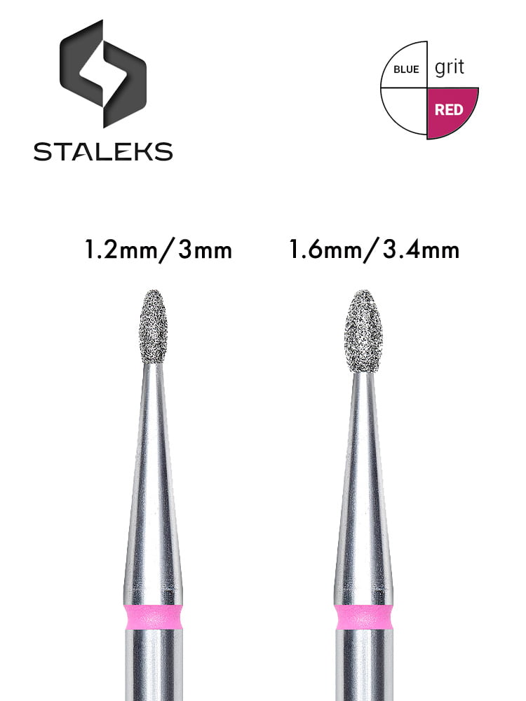Staleks PRO : les meilleures limes à ongles « Rounded Bud » rouges