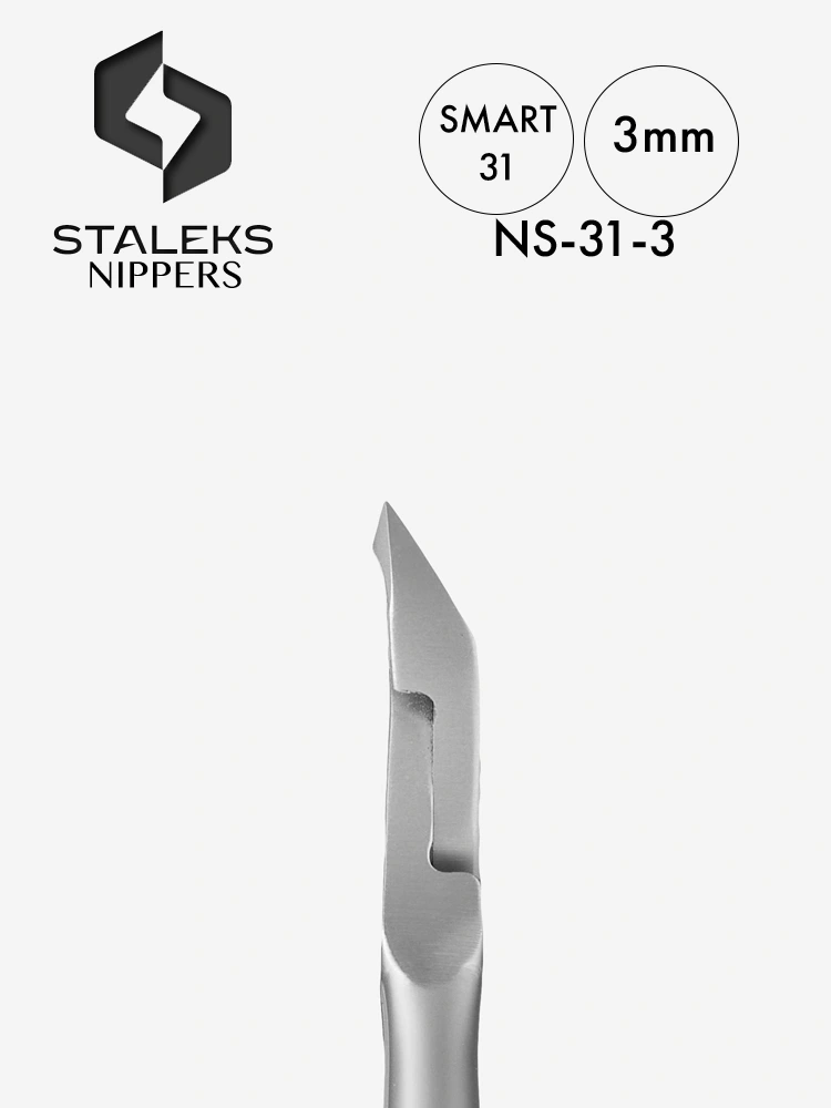 Alicate para cutículas Staleks Smart 31 para uñas, 3 mm
