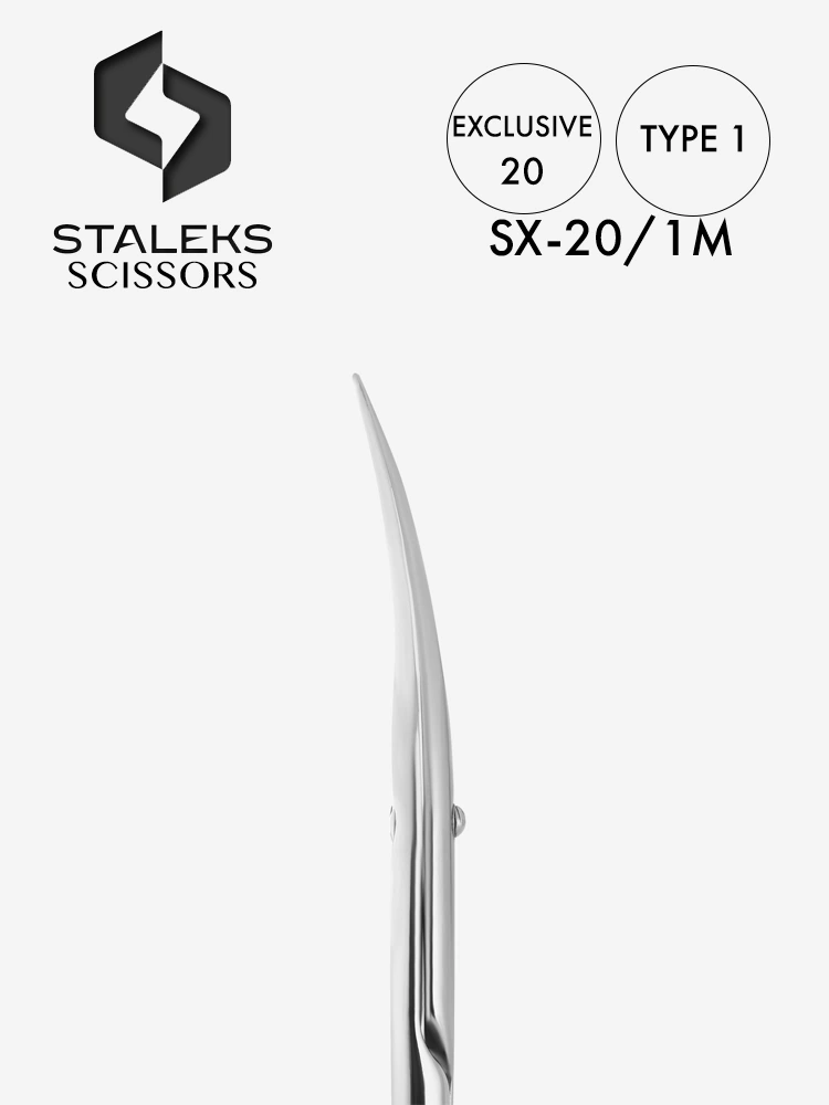 Ciseaux à cuticules fins Staleks Exclusive 20 TYPE 1