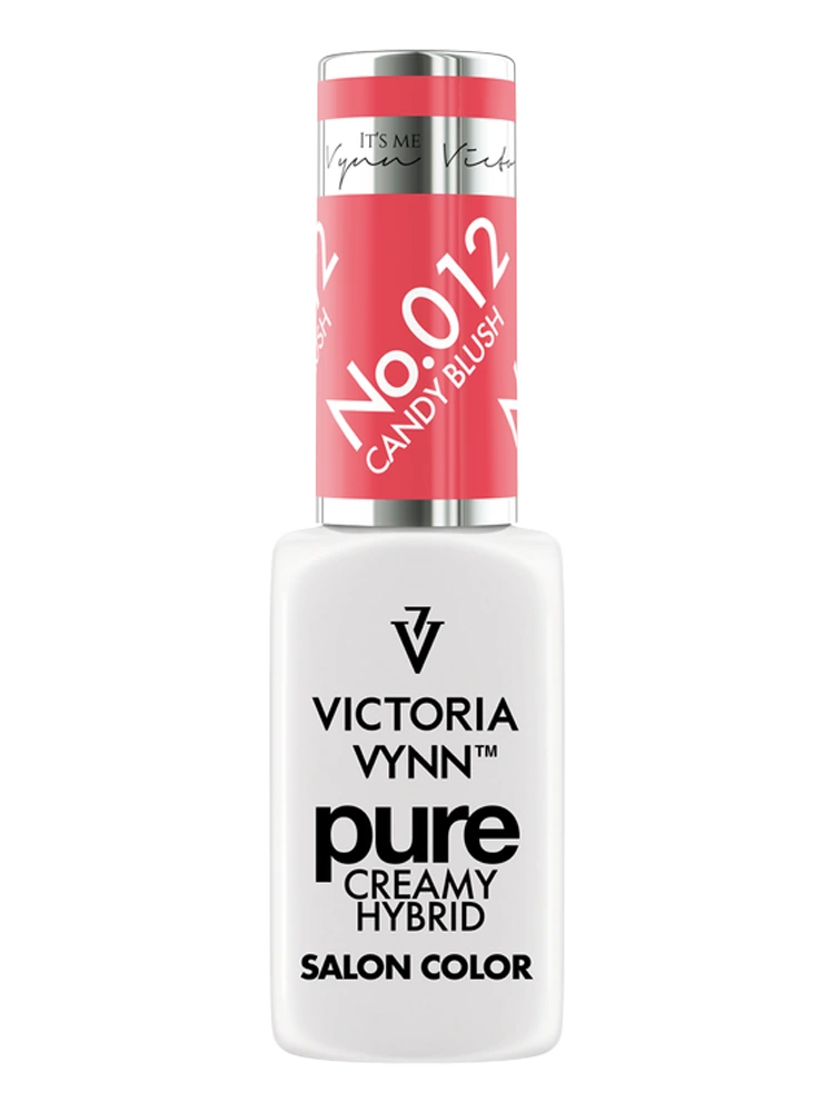 Ongles rose tendre et rouge – Victoria VYNN Pure Creamy Hybrid 012 Candy Blush