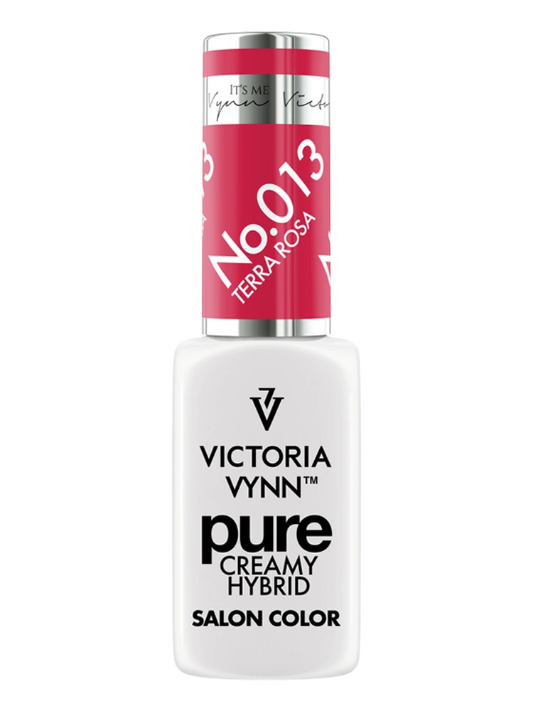 Ongles rose framboise Victoria VYNN Pure Creamy Hybrid 013 Terra Rosa