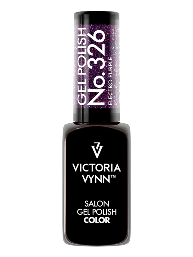 El mejor esmalte de uñas en gel estilo disco de Victoria VYNN, 326 Electro Purple 326