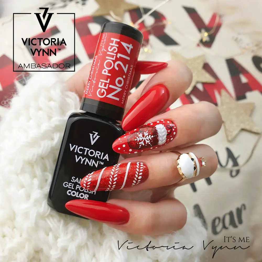 esmalte de gel navideño