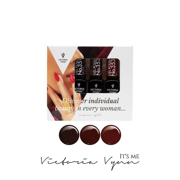 Colección de esmaltes de gel navideños Victoria VYNN, paquete de 3