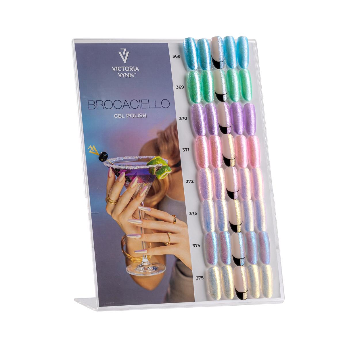 Expositor de la colección de esmaltes en gel Victoria VYNN Brocaciello