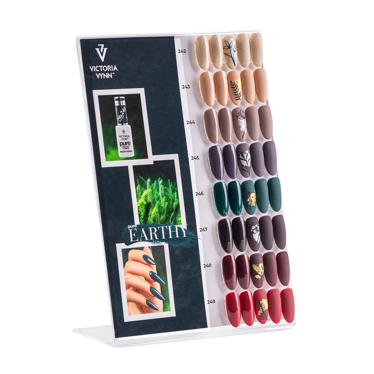 Expositor de la colección «Pure Creamy Earthy» de Victoria VYNN