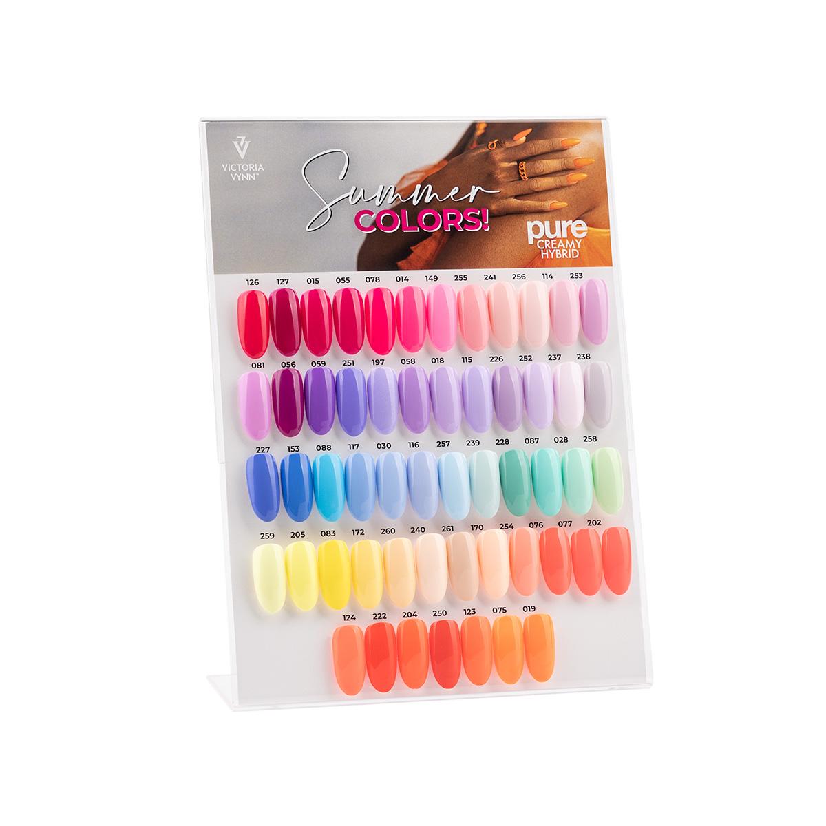 Expositor de la colección híbrida «Summer Pure Creamy» de Victoria VYNN