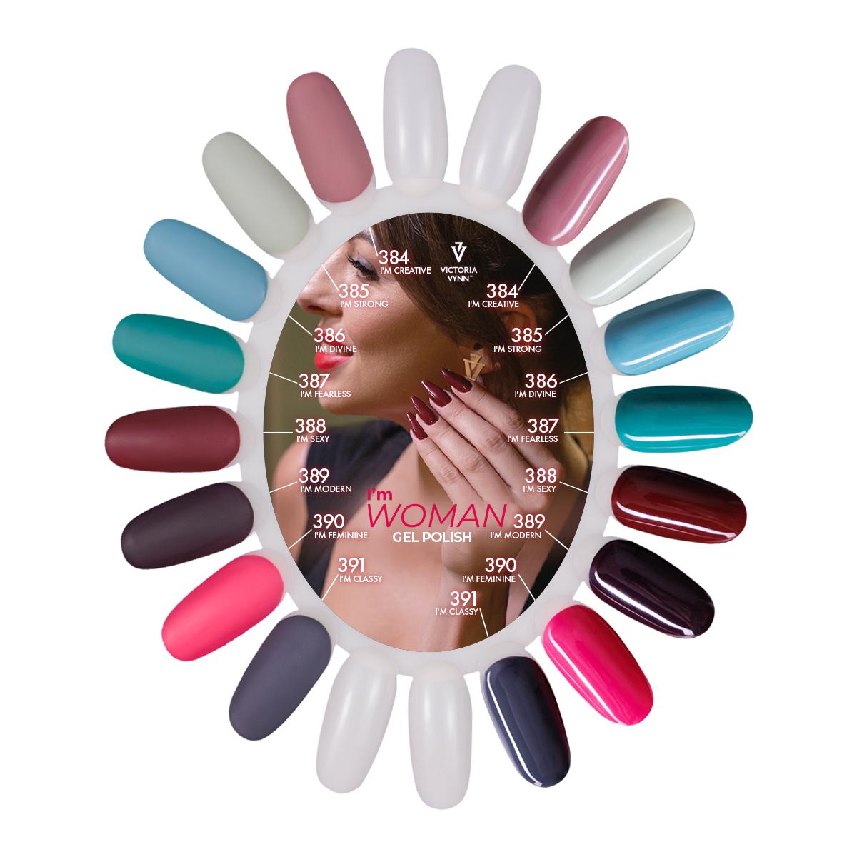 Carta de colores de Victoria VYNN «I'm a Woman» - Esmalte en gel 384-391