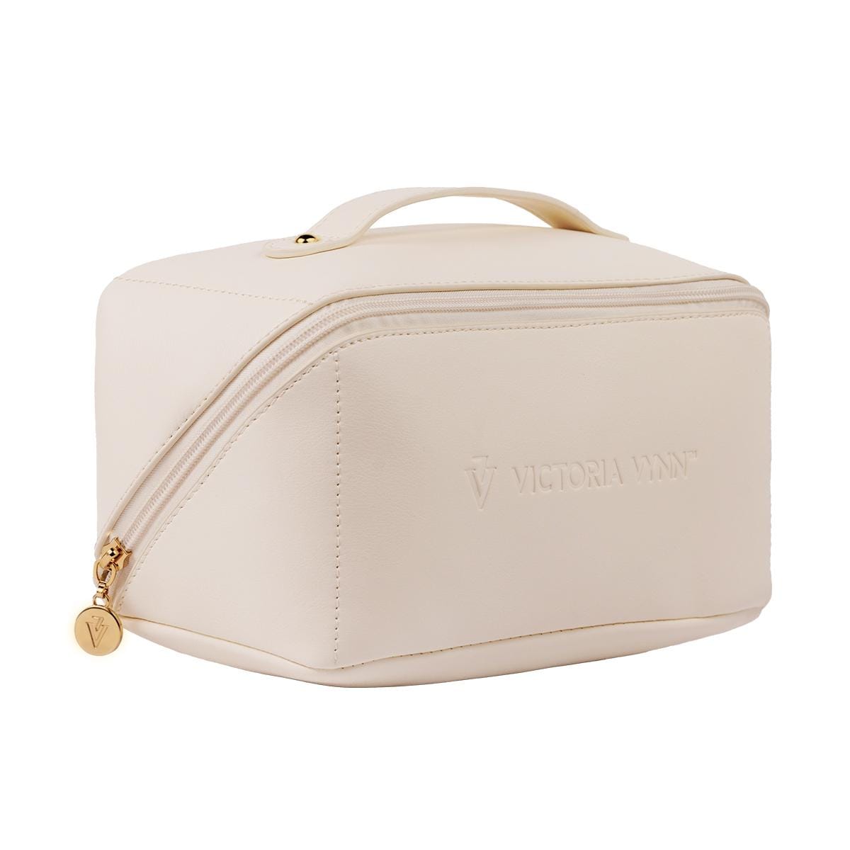Bolsa de cosméticos Victoria VYNN, color crudo