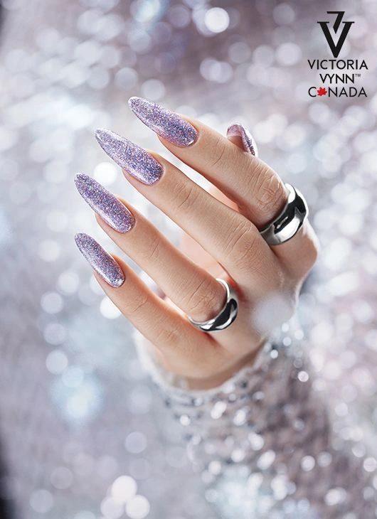 Esmalte en gel «Disco Ball» con efecto de diamantes de Victoria VYNN, esmalte en gel de salón, 324_