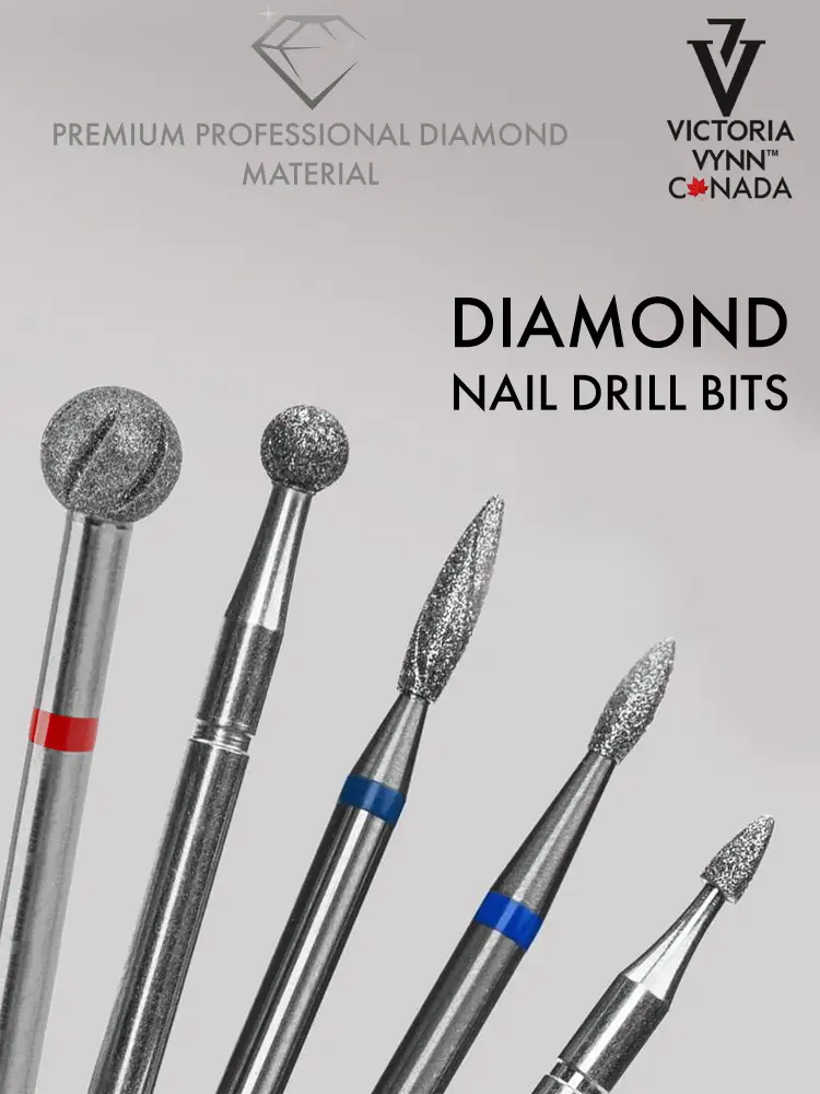 Victoria VYNN best professional small ball drill bit 3.3mm DIAMOND NAIL DRILL BITS