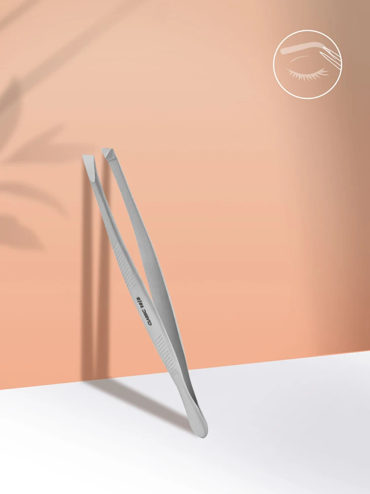 Eyebrow tweezers CLASSIC 10 TYPE 3 (wide beveled)