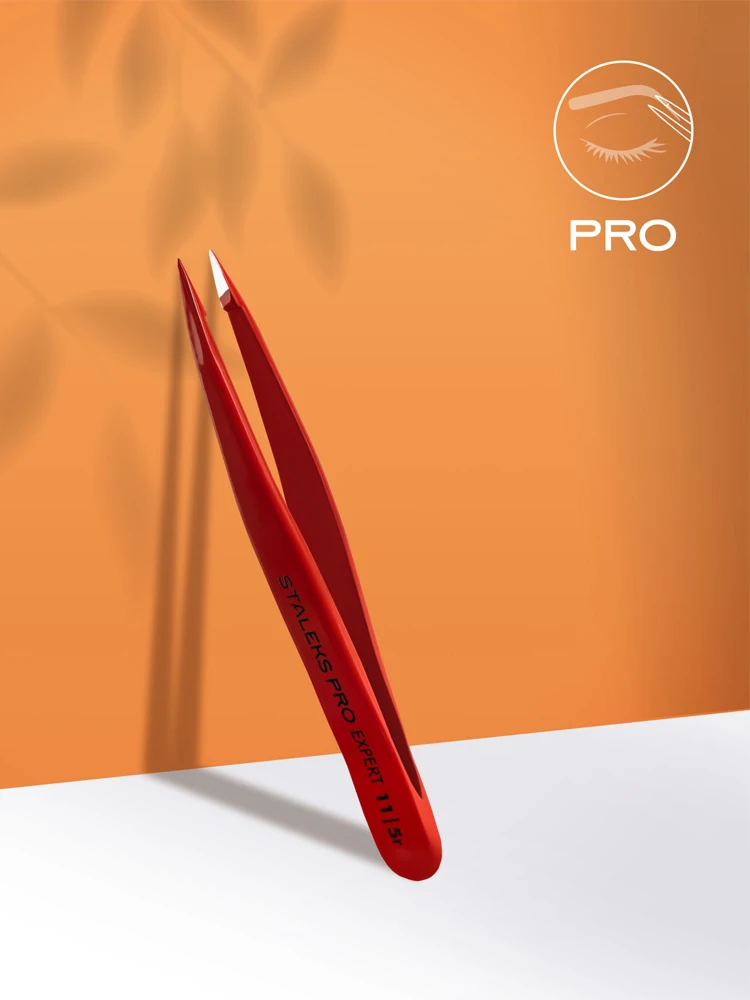 Pince à sourcils rouge EXPERT 11 TYPE 5r (pointe)