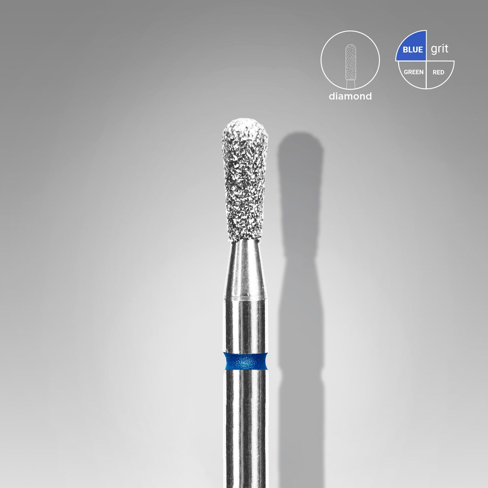 Foret à ongles Staleks Diamond " Match ", bleu, diamètre de la tête : 2,3 mm, longueur utile : 5 mm (FA120B023/5)