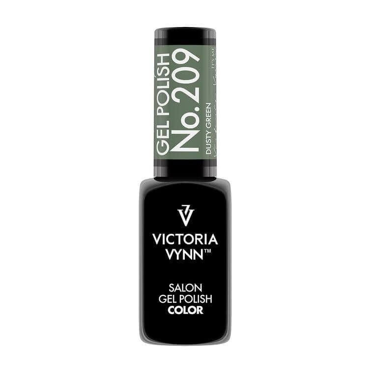 Esmalte en gel de salón n.º 209, verde apagado