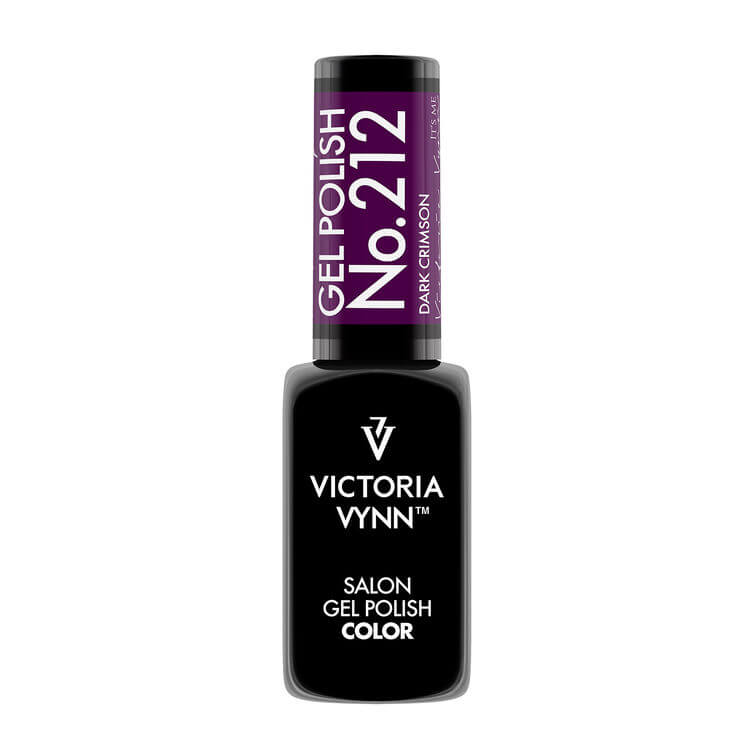 Esmalte en gel de salón n.º 212, carmesí oscuro