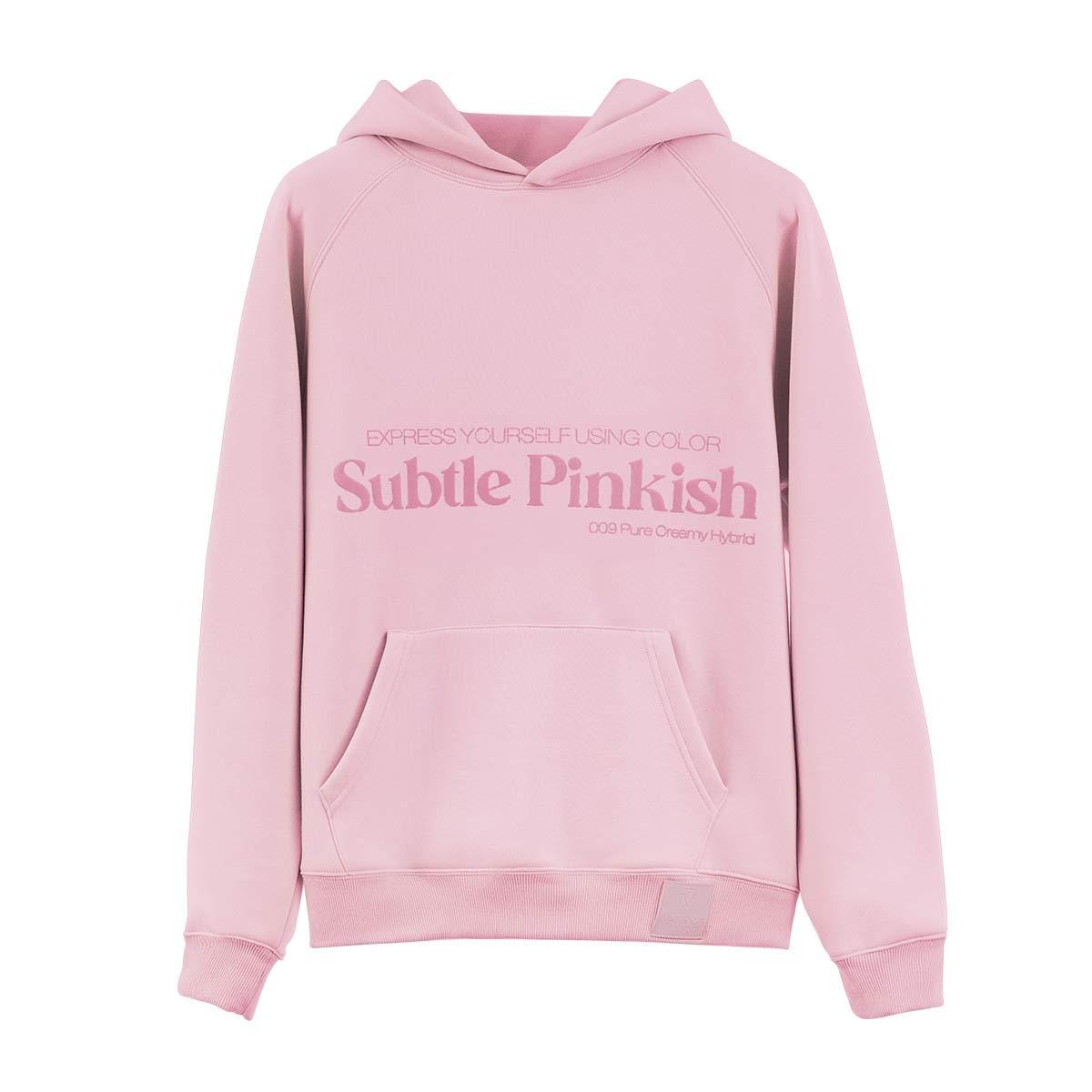Sudadera con capucha Victoria VYNN, rosa, talla mediana (oversize)