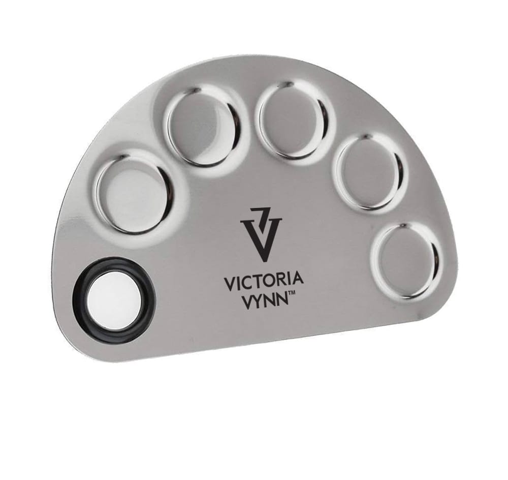 Placa para mezclar pinturas de nail art de Victoria VYNN