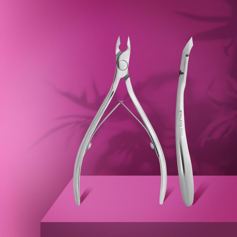 Pince à cuticules professionnelle Staleks Expert 80, 6 mm, à mâchoires pleines