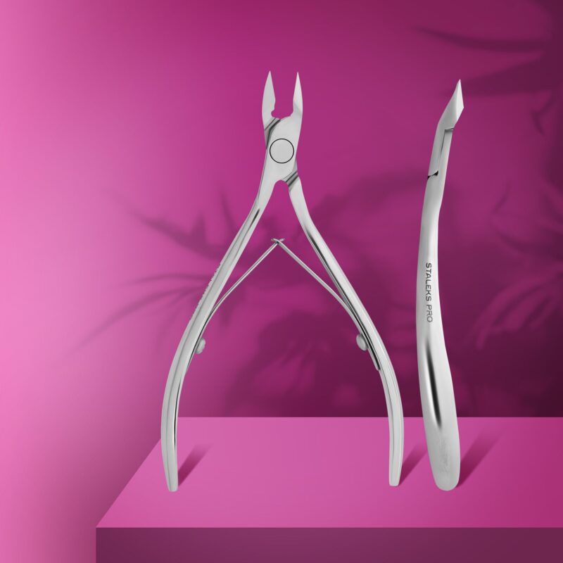 Pince à cuticules professionnelle Staleks Expert 80, 9 mm, à mâchoires larges