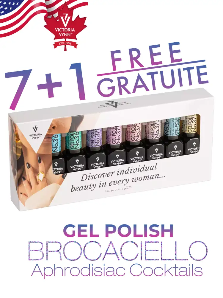 Nouvelle promotion « 7 + 1 gratuit » sur les vernis gel Victoria Vynn Brocaciello