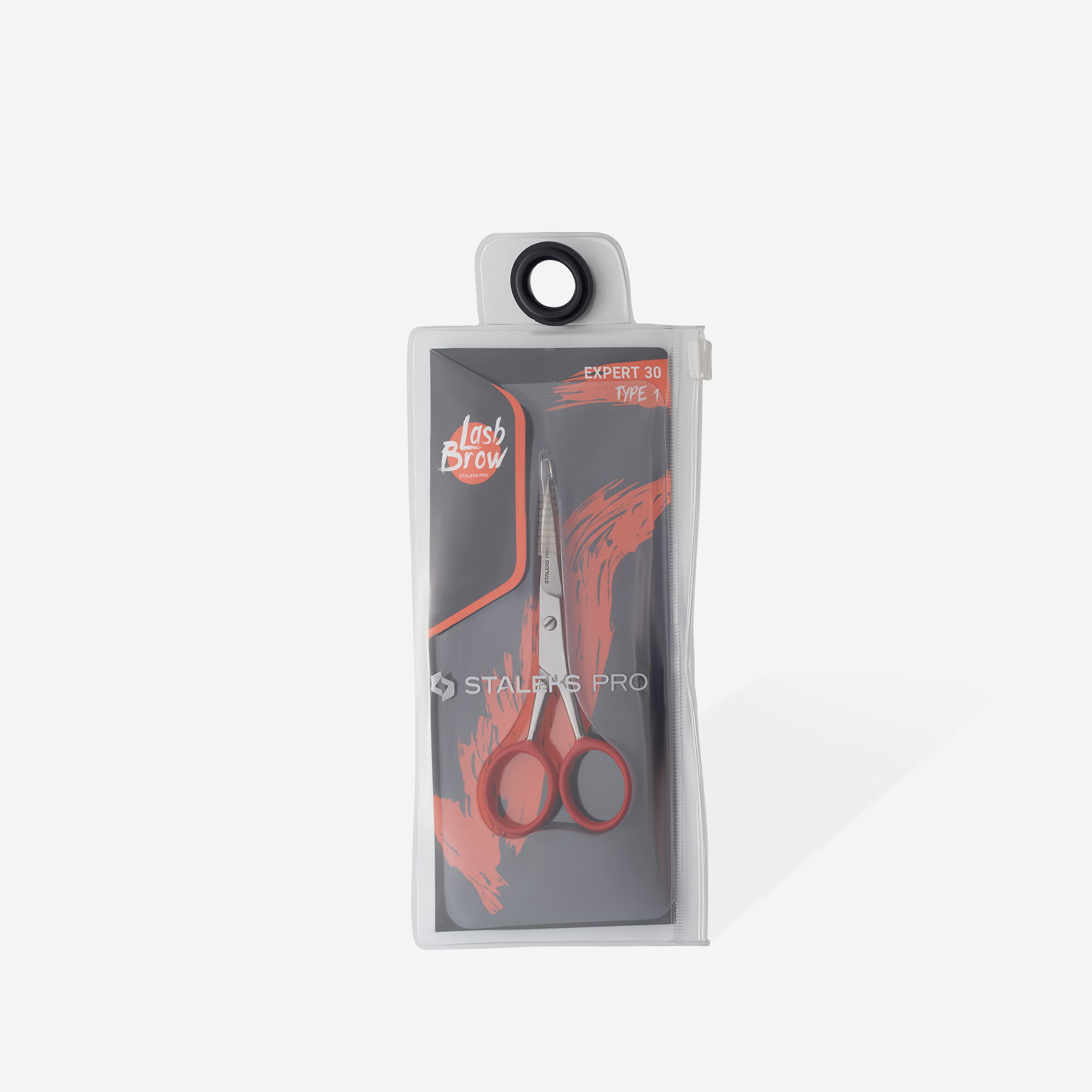 Ciseaux professionnels Staleks pour la mise en forme des sourcils Expert 30 Type 1