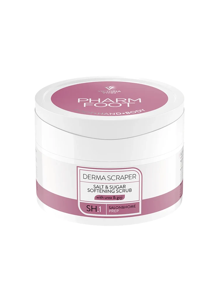 pharm foot derma scraper: exfoliante suavizante con sal y azúcar