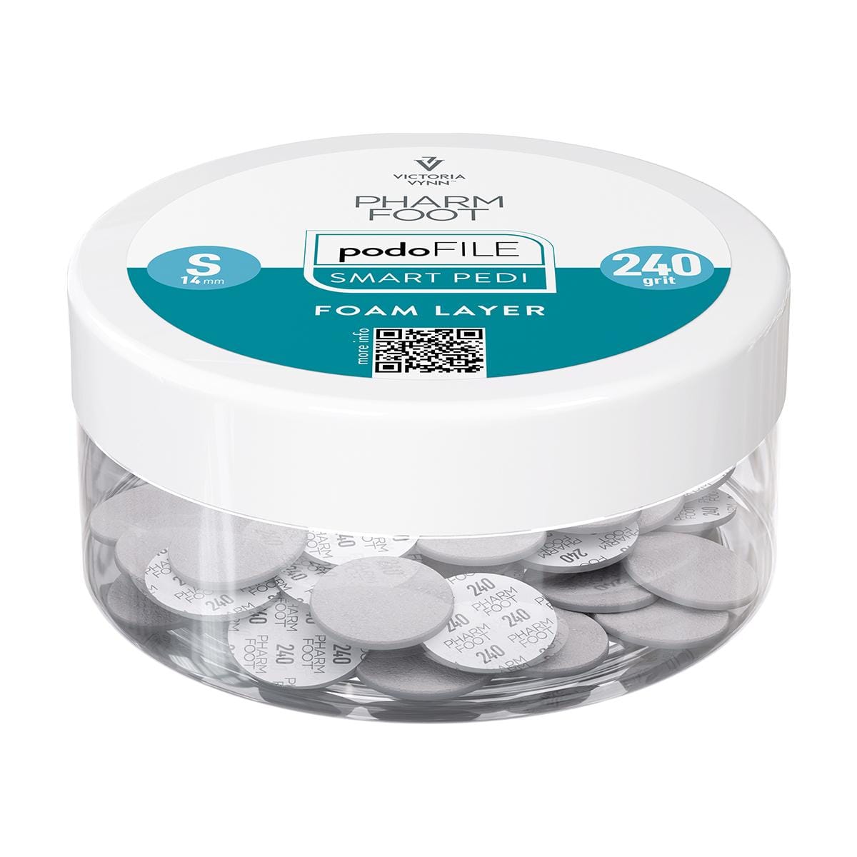 Pharm Foot PODO, capa de espuma, talla S, grano 240