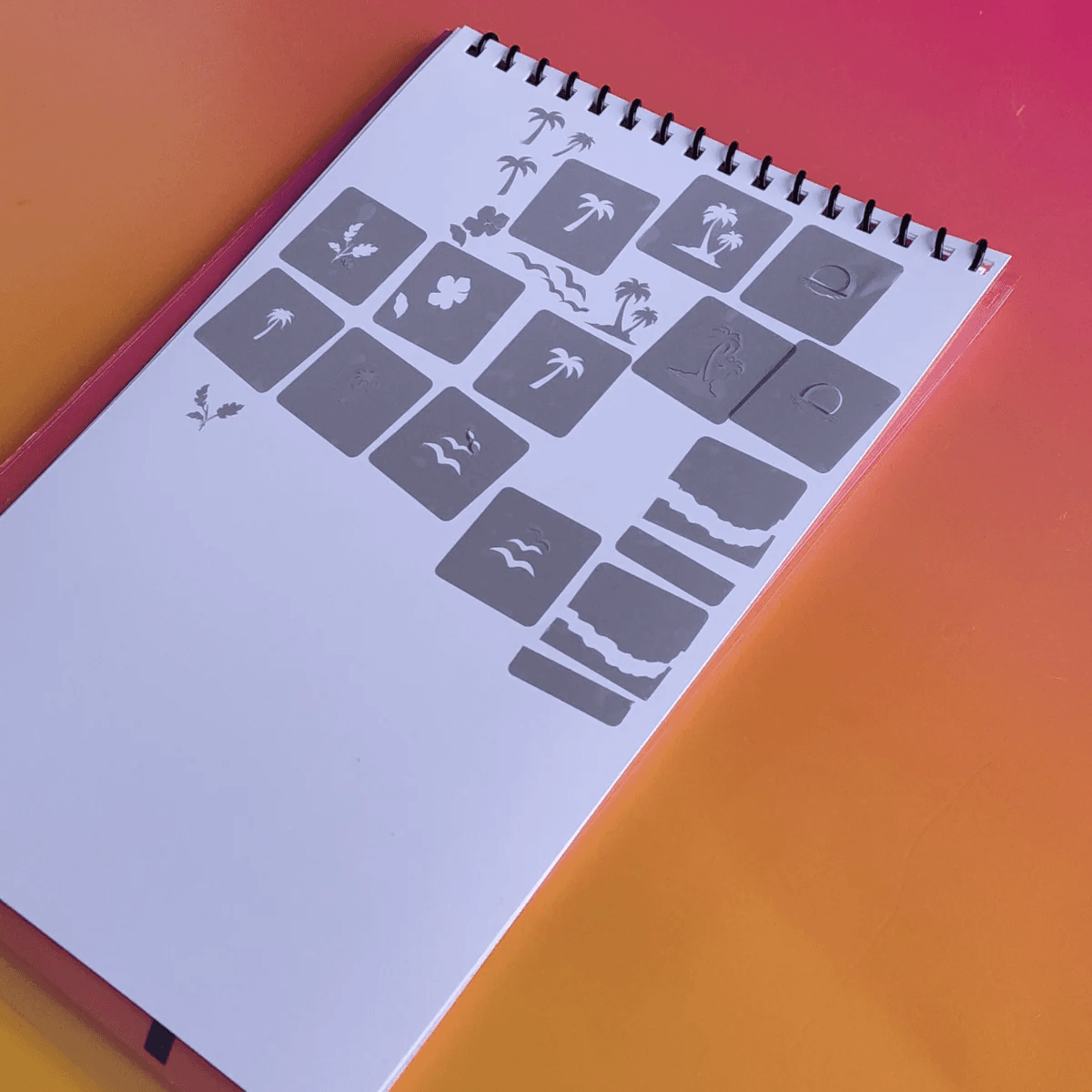 MSMO Reusable Stencil Book – Airbrush & Nail Art
