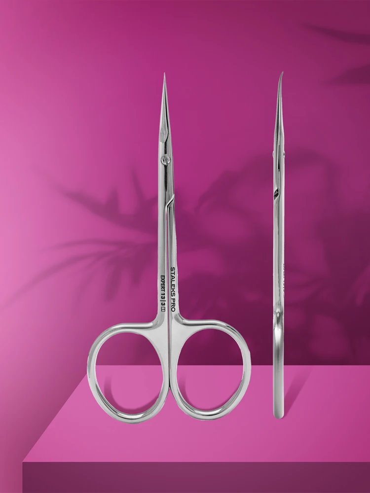 Ciseaux professionnels pour cuticules avec crochet pour gauchers EXPERT 13 TYPE 3