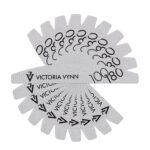 Lima de uñas blanca en forma de media luna Victoria VYNN 100/180, 10 unidades