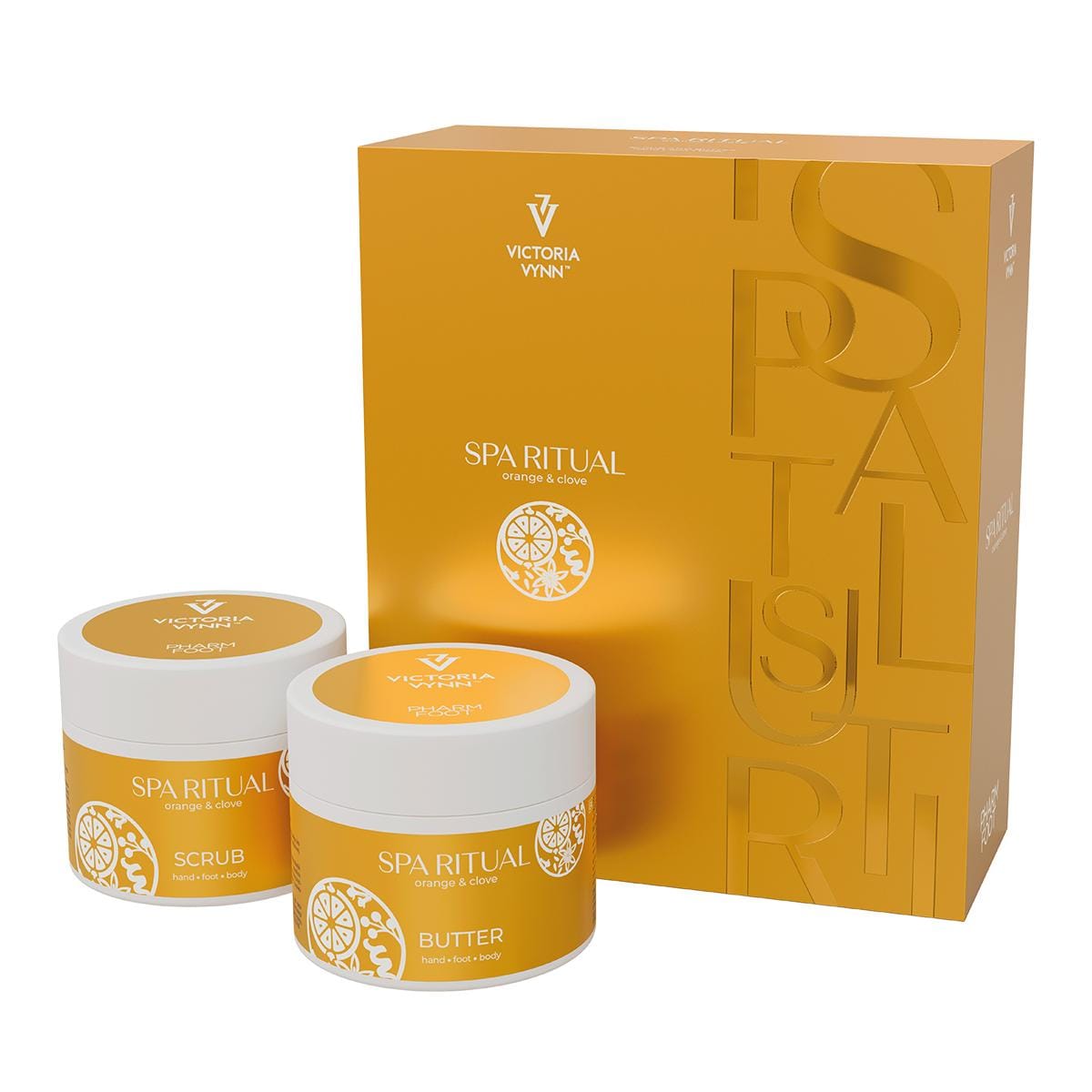 Rituel Pharm Foot SPA : gommage à l'orange et au clou de girofle et beurre pour les pieds, les mains et le corps, aux huiles naturelles