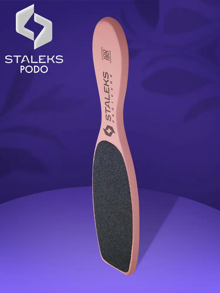 Râpe à pieds en bois Staleks pour pédicure, type 3, 100, 180
