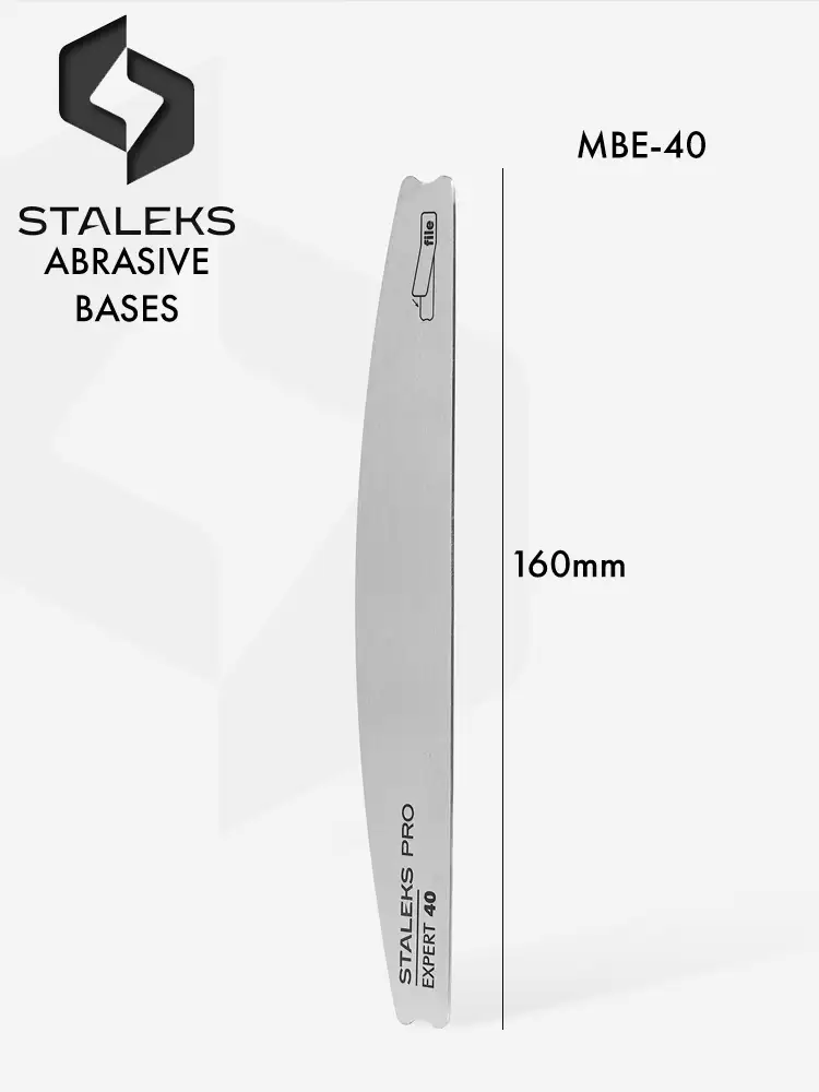 Socle métallique en forme de croissant Staleks PRO pour lime à ongles Expert 40