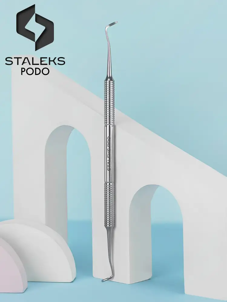 Outil de pédicure Staleks PRO Podo 10, curette à double extrémité, type 1