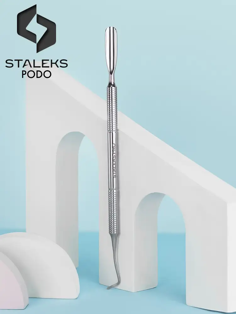 Outil de pédicure Staleks PRO Podo 20 : curette et poussoir arrondi, type 1