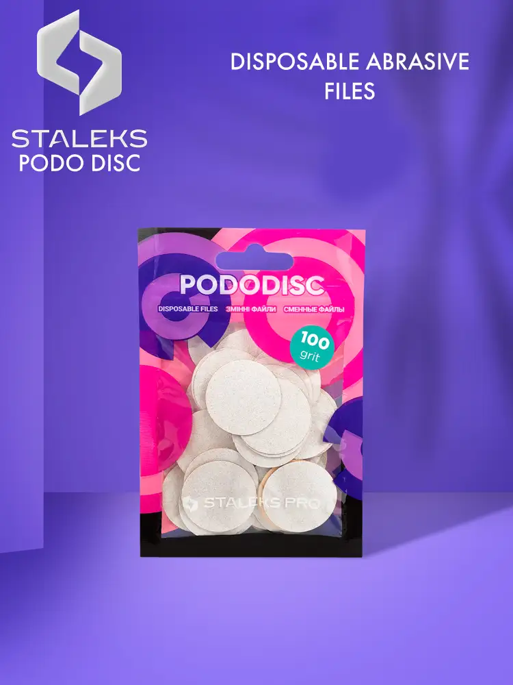 Limes Staleks PRO Podo Disc : limes et éponges à limer jetables et remplaçables
