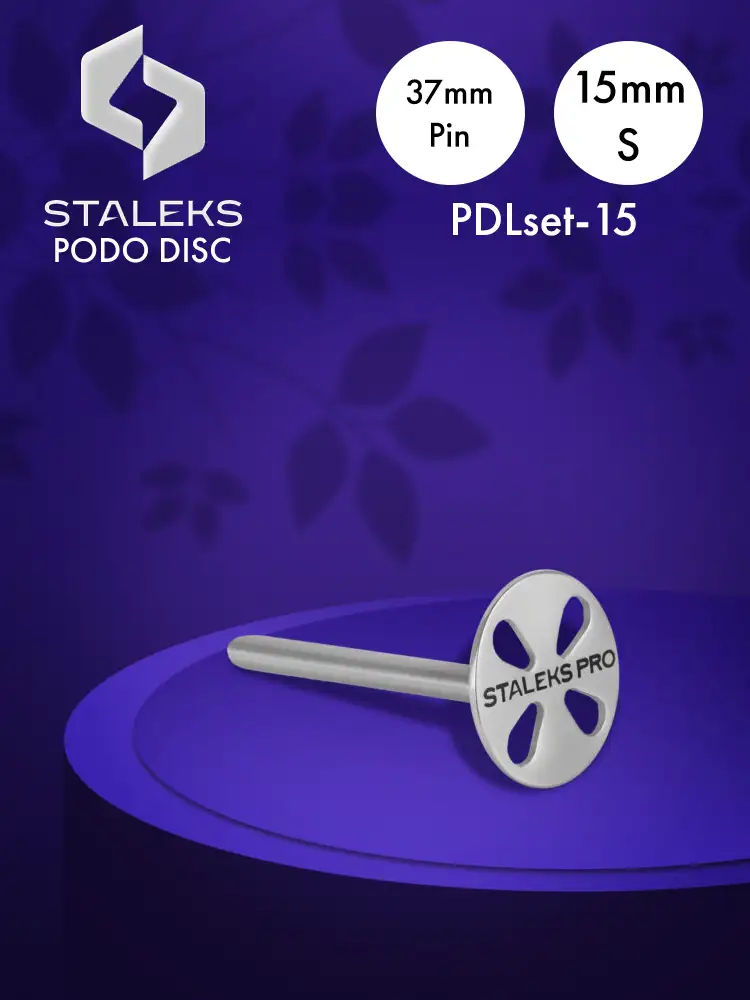 Staleks PRO Podo Disc With Extended Pin S 15mm Disque Staleks PRO Podo avec goupille allongée S 15 mm