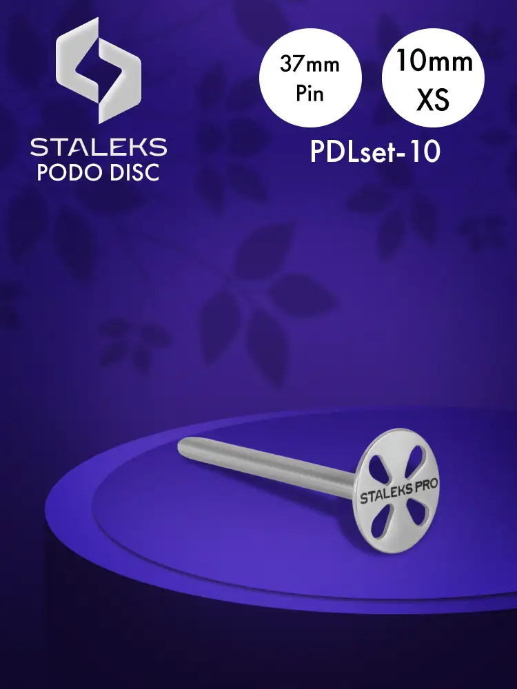 Staleks PRO Podo Disc With Extended Pin XS 10mm Staleks PRO Podo Disc With Extended Pin XS 10mm