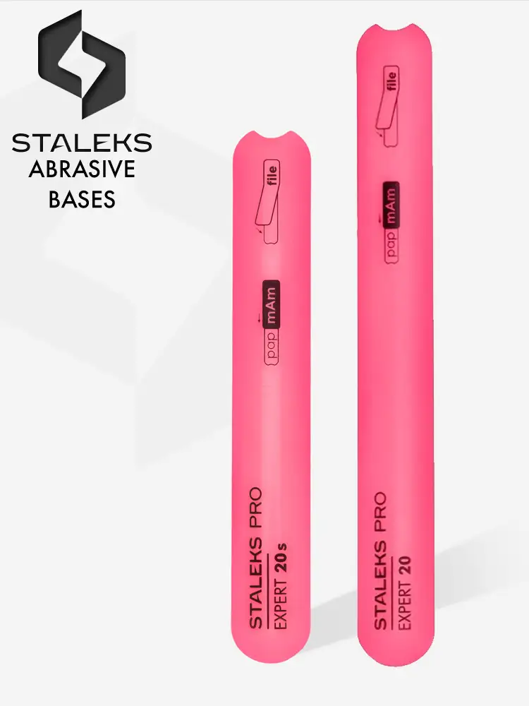 Base en plastique droite et inclinée Staleks PRO pour lime à ongles Expert 20S et 20