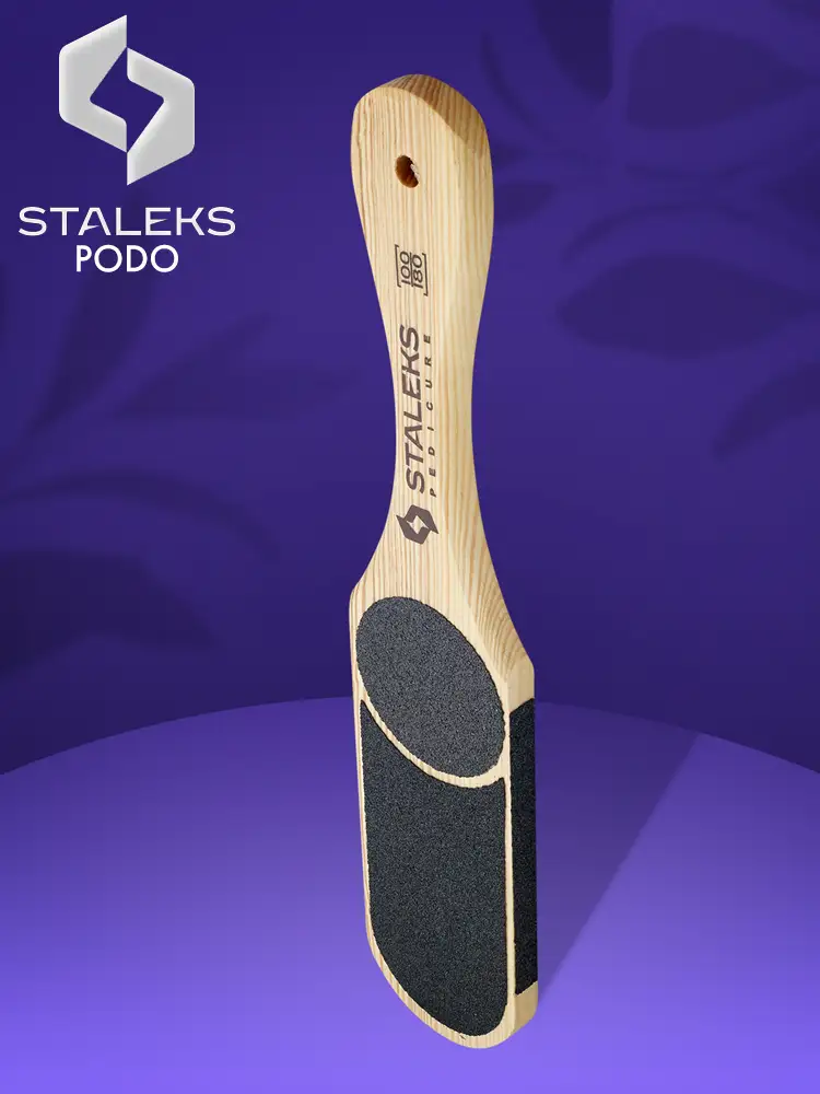 Râpe à pieds en bois Staleks - Beauté et soins 10