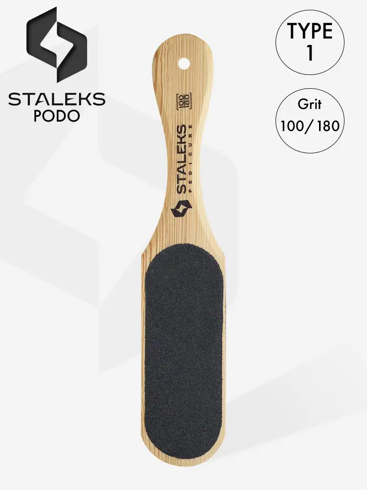 Râpe à pieds en bois Staleks, type 1, 100, 180