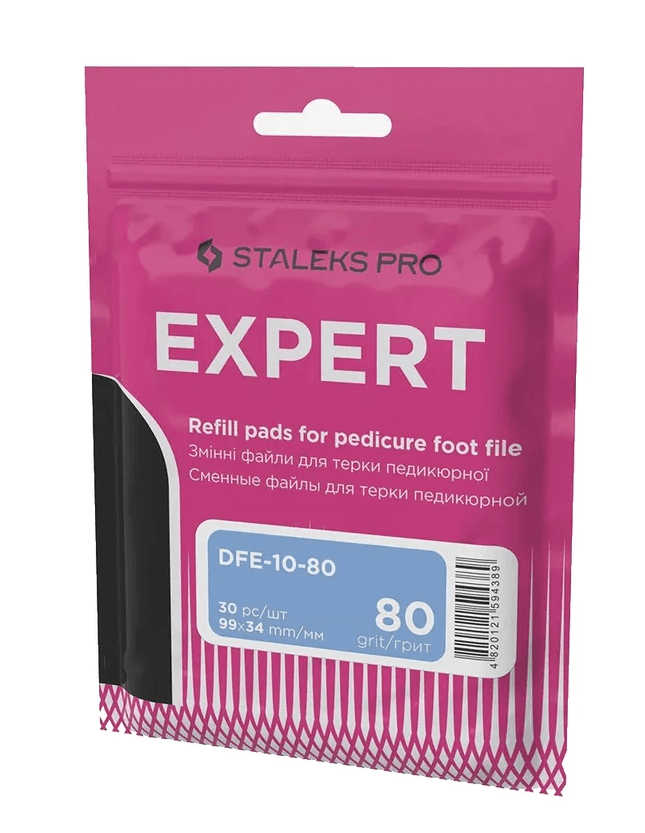 Têtes de rechange Staleks PRO Black pour lime de pédicure Expert 10, grain 80  (30 pièces)