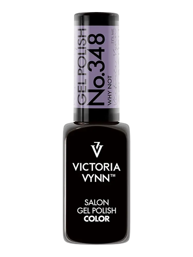 Victori Vynn Salon, vernis gel automne 2023, vernis gel couleur violet n° 348, pourquoi pas ?