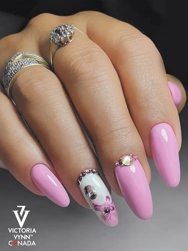Victoria Vynn Chamring, esmalte en gel rosa natural, Pure Creamy Butterfly Wings 102