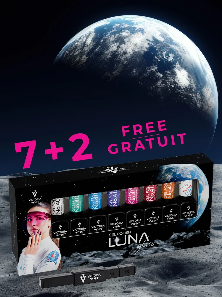Lot promotionnel Victoria Vynn : 7 vernis gel Luna Glass + 2 gratuits